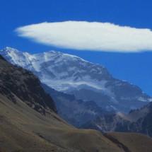 Cerro Aconcagua, with 6962 meters sea level the highest point of America